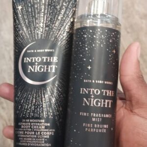 Into the night, lotion and body mist
